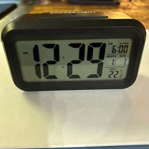 Snooze Light, Black Digital Multi Alarm Clock